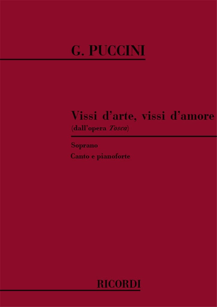Tosca: Vissi D'Arte, Vissi D'Amore